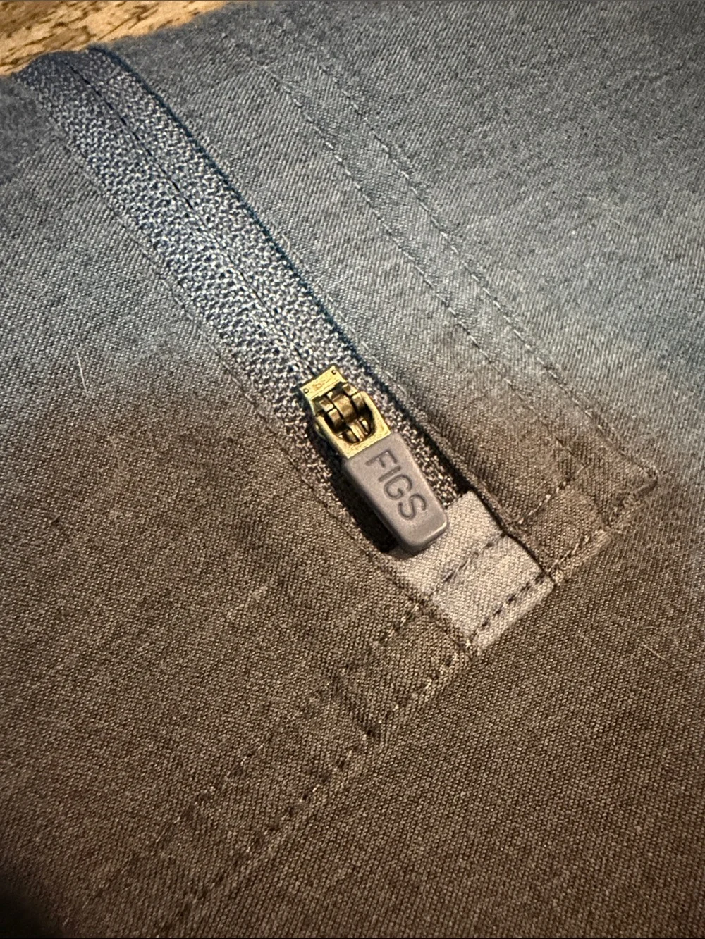 Figs Yola High Waisted Heathered Denim Pants
